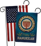 Celebratory Hanukkah - Hanukkah Winter Vertical Impressions Decorative Flags HG130430 Made In USA