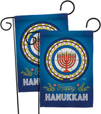 Celebratory Hanukkah - Hanukkah Winter Vertical Impressions Decorative Flags HG130430 Made In USA