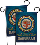 Celebratory Hanukkah - Hanukkah Winter Vertical Impressions Decorative Flags HG130430 Made In USA