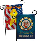 Celebratory Hanukkah - Hanukkah Winter Vertical Impressions Decorative Flags HG130430 Made In USA