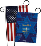 Holiday Hanukkah - Hanukkah Winter Vertical Impressions Decorative Flags HG130431 Made In USA