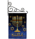 Happy Hanukkah - Hanukkah Winter Vertical Impressions Decorative Flags HG114227 Made In USA