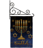 Happy Hanukkah - Hanukkah Winter Vertical Impressions Decorative Flags HG114227 Made In USA