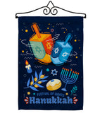 Festival Of Lights - Hanukkah Winter Vertical Impressions Decorative Flags HG114228 Made In USA