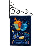 Festival Of Lights - Hanukkah Winter Vertical Impressions Decorative Flags HG114228 Made In USA