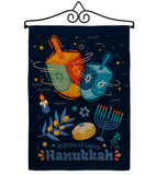 Festival Of Lights - Hanukkah Winter Vertical Impressions Decorative Flags HG114228 Made In USA