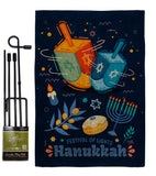 Festival Of Lights - Hanukkah Winter Vertical Impressions Decorative Flags HG114228 Made In USA