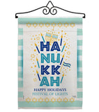 Jewish Festival - Hanukkah Winter Vertical Impressions Decorative Flags HG114229 Made In USA