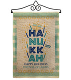 Jewish Festival - Hanukkah Winter Vertical Impressions Decorative Flags HG114229 Made In USA