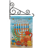 Hanukkah Feast - Hanukkah Winter Vertical Impressions Decorative Flags HG120278 Made In USA