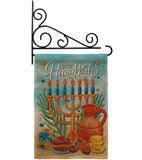 Hanukkah Feast - Hanukkah Winter Vertical Impressions Decorative Flags HG120278 Made In USA