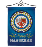 Celebratory Hanukkah - Hanukkah Winter Vertical Impressions Decorative Flags HG130430 Made In USA