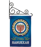 Celebratory Hanukkah - Hanukkah Winter Vertical Impressions Decorative Flags HG130430 Made In USA