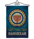 Celebratory Hanukkah - Hanukkah Winter Vertical Impressions Decorative Flags HG130430 Made In USA