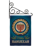 Celebratory Hanukkah - Hanukkah Winter Vertical Impressions Decorative Flags HG130430 Made In USA