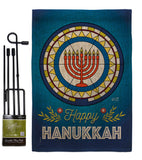 Celebratory Hanukkah - Hanukkah Winter Vertical Impressions Decorative Flags HG130430 Made In USA