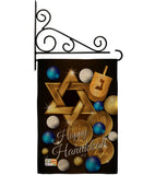 Happy Hanukkah - Hanukkah Winter Vertical Impressions Decorative Flags HG137063 Made In USA