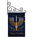 Happy Hanukkah - Hanukkah Winter Vertical Impressions Decorative Flags HG137324 Made In USA