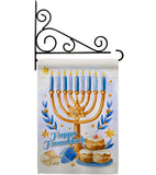Jewish Festival - Hanukkah Winter Vertical Impressions Decorative Flags HG137325 Made In USA