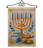 Jewish Festival - Hanukkah Winter Vertical Impressions Decorative Flags HG137325 Made In USA