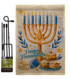 Jewish Festival - Hanukkah Winter Vertical Impressions Decorative Flags HG137325 Made In USA