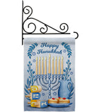 Happy Hanukkah - Hanukkah Winter Vertical Impressions Decorative Flags HG137326 Made In USA