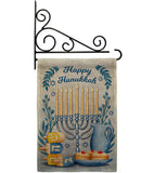 Happy Hanukkah - Hanukkah Winter Vertical Impressions Decorative Flags HG137326 Made In USA