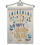 Happy Hanukkah - Hanukkah Winter Vertical Impressions Decorative Flags HG137328 Made In USA