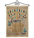 Happy Hanukkah - Hanukkah Winter Vertical Impressions Decorative Flags HG137328 Made In USA