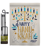 Happy Hanukkah - Hanukkah Winter Vertical Impressions Decorative Flags HG137328 Made In USA