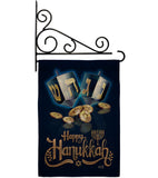 Happy Hanukkah - Hanukkah Winter Vertical Impressions Decorative Flags HG137330 Made In USA