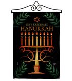 Celebrate Hanukkah - Hanukkah Winter Vertical Impressions Decorative Flags HG190011 Made In USA