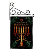 Celebrate Hanukkah - Hanukkah Winter Vertical Impressions Decorative Flags HG190011 Made In USA