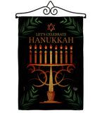 Celebrate Hanukkah - Hanukkah Winter Vertical Impressions Decorative Flags HG190011 Made In USA