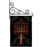 Celebrate Hanukkah - Hanukkah Winter Vertical Impressions Decorative Flags HG190011 Made In USA