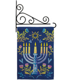 Lighting Hanukkah - Hanukkah Winter Vertical Impressions Decorative Flags HG190184 Made In USA