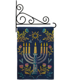 Lighting Hanukkah - Hanukkah Winter Vertical Impressions Decorative Flags HG190184 Made In USA