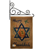 Happy Hanukkah - Hanukkah Winter Vertical Impressions Decorative Flags HG191077 Made In USA