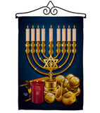 Jewish Festival - Hanukkah Winter Vertical Impressions Decorative Flags HG192313 Made In USA