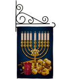 Jewish Festival - Hanukkah Winter Vertical Impressions Decorative Flags HG192313 Made In USA