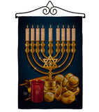 Jewish Festival - Hanukkah Winter Vertical Impressions Decorative Flags HG192313 Made In USA