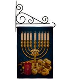 Jewish Festival - Hanukkah Winter Vertical Impressions Decorative Flags HG192313 Made In USA