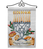 Happy Hanukkah - Hanukkah Winter Vertical Impressions Decorative Flags HG192316 Made In USA