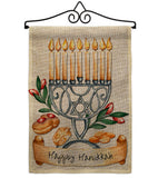 Happy Hanukkah - Hanukkah Winter Vertical Impressions Decorative Flags HG192316 Made In USA