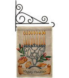 Happy Hanukkah - Hanukkah Winter Vertical Impressions Decorative Flags HG192316 Made In USA