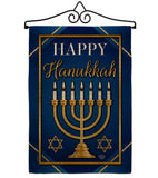 Happy Hanukkah - Hanukkah Winter Vertical Impressions Decorative Flags HG192319 Made In USA