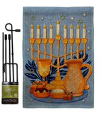 Gathering Hanukkah - Hanukkah Winter Vertical Impressions Decorative Flags HG192720 Made In USA