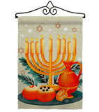 Light Of Hanukkah - Hanukkah Winter Vertical Impressions Decorative Flags HG192722 Made In USA
