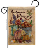 Autumn Blessings - Harvest & Autumn Fall Vertical Impressions Decorative Flags HG113006 Made In USA