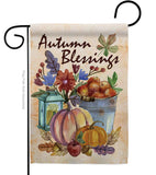 Autumn Blessings - Harvest & Autumn Fall Vertical Impressions Decorative Flags HG113006 Made In USA
